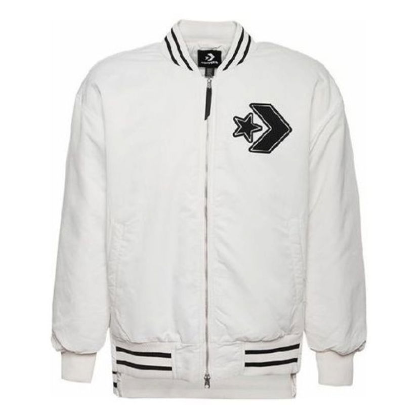 Bomber bunda Converse Padded Bomber Jacket Biela | 10019324-A01