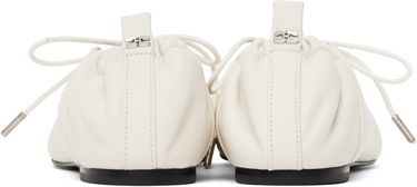 Šaty GANNI GANNI Lace-Up Ballerina Flats Biela | S2962, 1