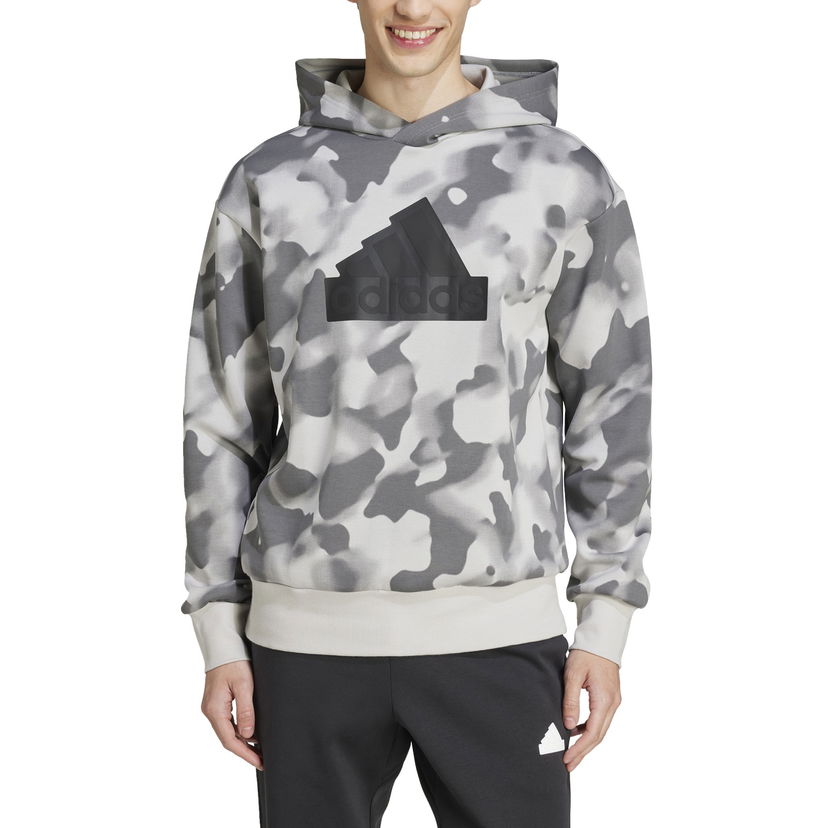 Mikina adidas Performance Camo Print Hoodie Šedá | IW8603