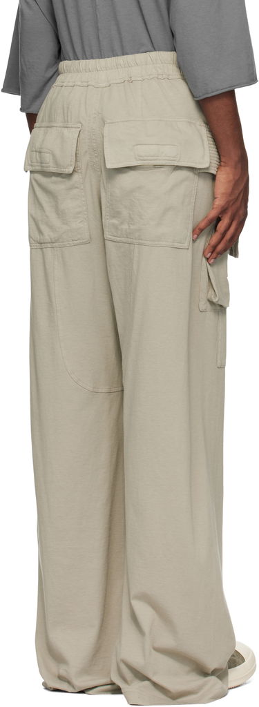 Cargo nohavice Rick Owens Rick Owens DRKSHDW Porterville Creatch Wide Drawstring Cargo Pants Béžová | DU02D2394 RN, 2