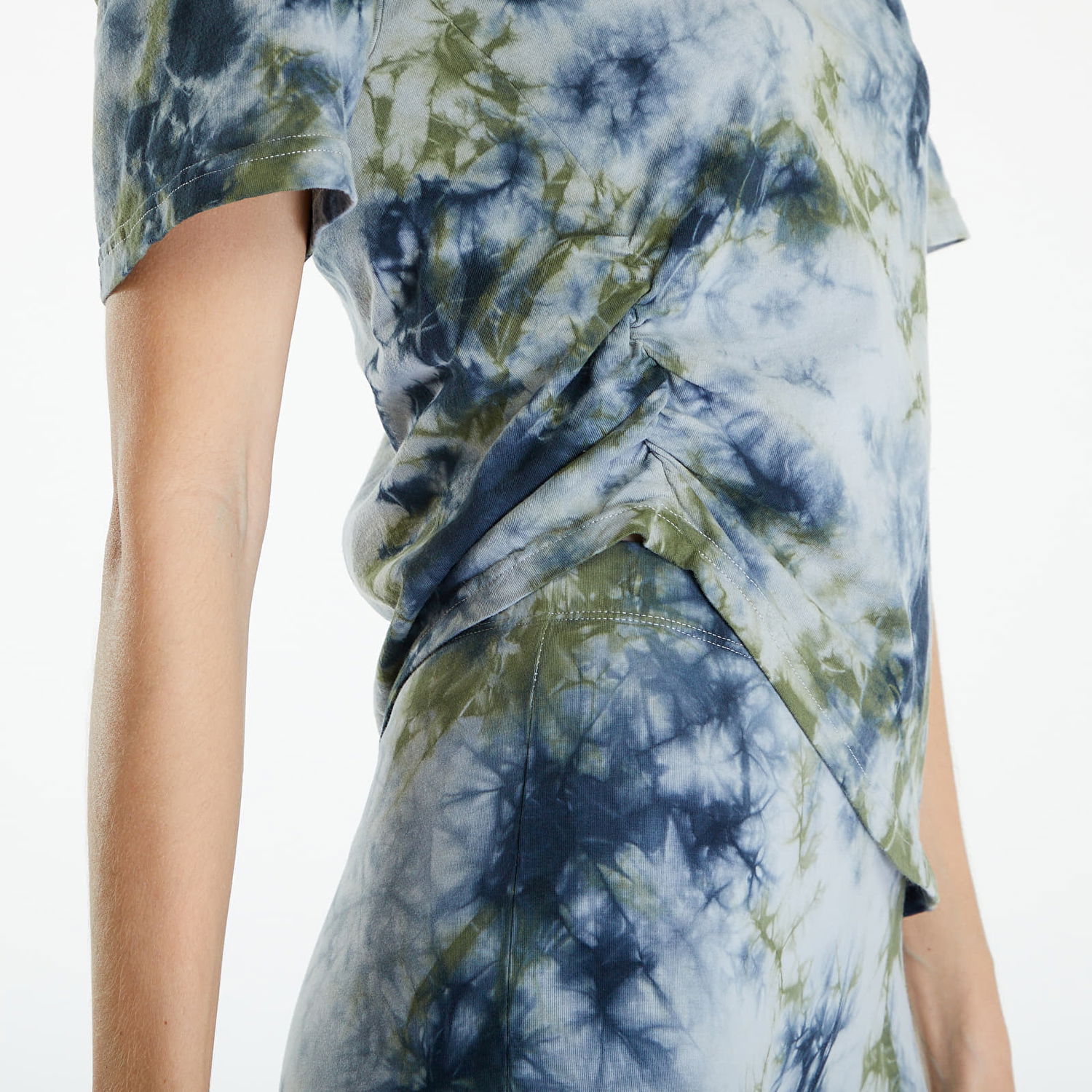 Tričko Patta Femme Tie Dye Cropped Ruched T-Shirt Quarry Rôznofarebný | POC-BF24-1000-290-0003-135, 1