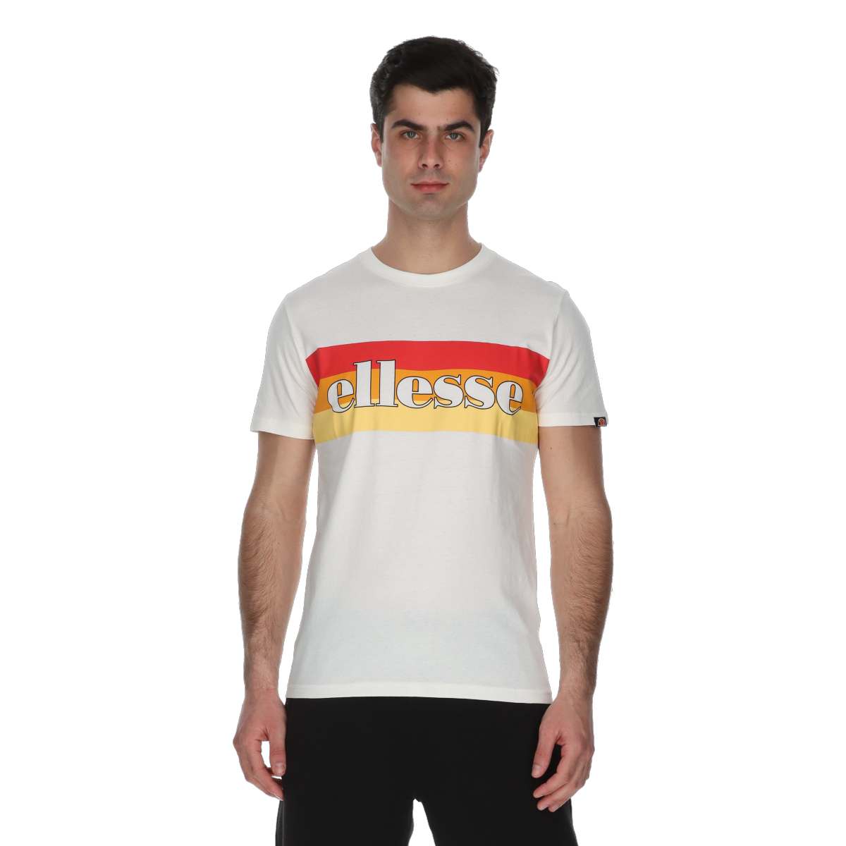 Tričko Ellesse Ellesse Chest Stripe T-Shirt Biela | ELA251M834-10, 0