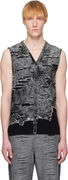 Diesel K-Callisto Distressed Knit Vest