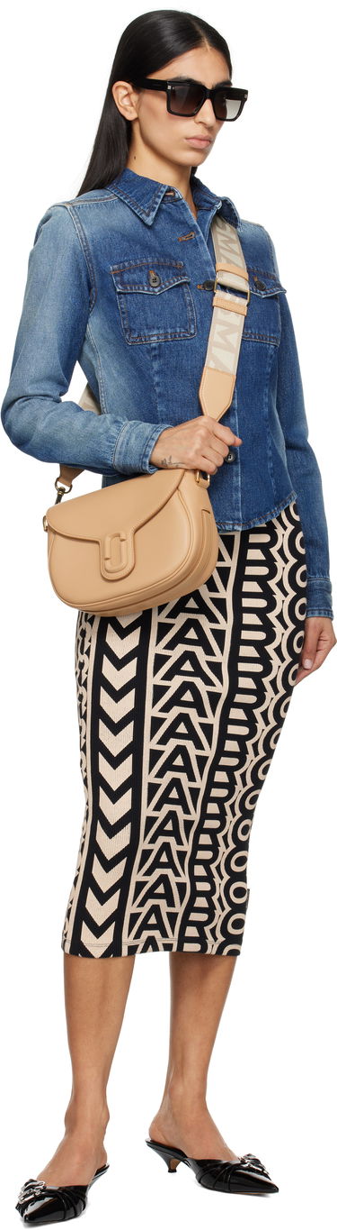 Taška cez rameno Marc Jacobs Marc Jacobs 'The Covered J Marc' Large Saddle Bag Béžová | 2S3HMS002H03, 3