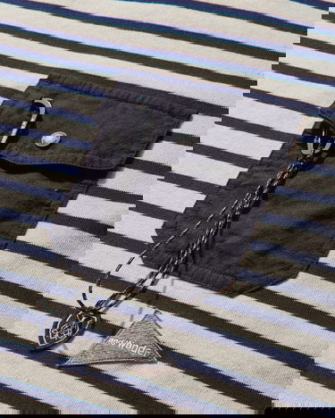 Tričko and wander Orcival Striped Pocket Tee Béžová | 5745184092 031, 3