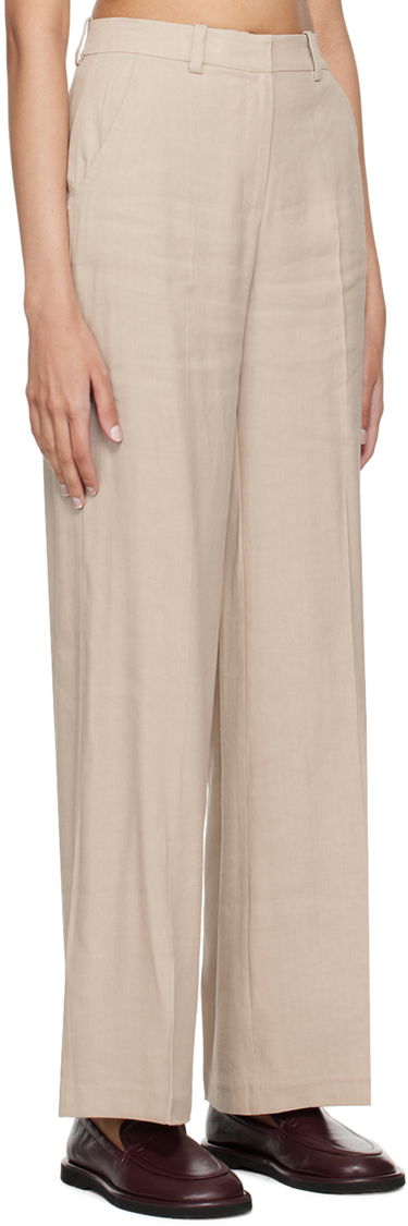 Nohavice Anine Bing Kline Straight Leg Trousers Béžová | A-03-3344-SDA26, 1