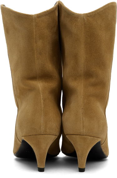 Starostlivosť o obuv BY FAR BY FAR Osage Suede Kitten Heel Boots Béžová | MWFBO067SU002BR046PL, 1