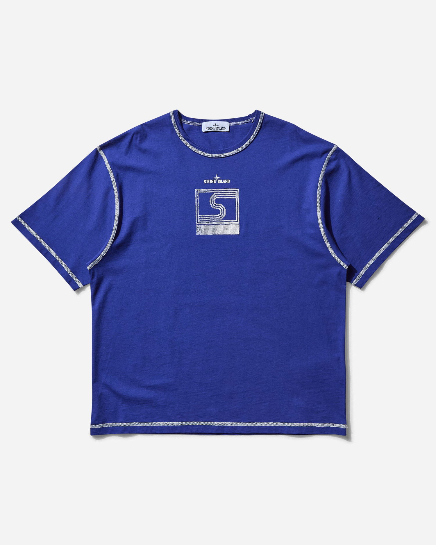 Tričko Stone Island Combed Cotton Jersey T-Shirt Modrá | K1S15-2100011-S0085 V0022, 1
