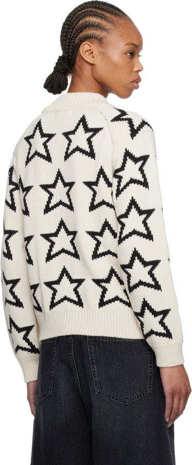 Sveter RE/DONE Re/Done Mock Neck Star Sweater Biela | 797-10WMSTPUL, 2
