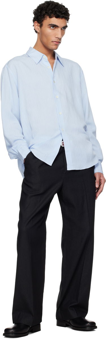 Košeľa OUR LEGACY OUR LEGACY Beyond Striped Relaxed-Fit Shirt Modrá | M2252BS, 3