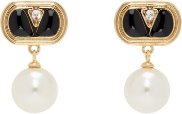 Náušnice Valentino Valentino Garavani Oval Pearl Drop Earrings Metalická | 6W2J0X91NBS, 0