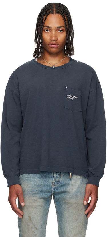 Tričko Enfants Riches Déprimés Enfants Riches Déprimés Classic Logo Long Sleeve T-Shirt Navy | 010-860, 0