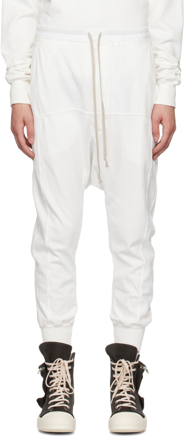 Tepláky Rick Owens DRKSHDW  Drawstring Biela | DU01C6395 RIG, 0