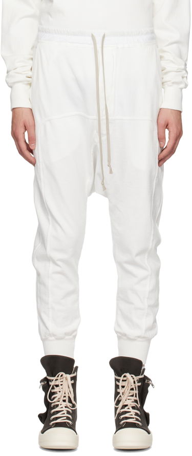 Tepláky Rick Owens DRKSHDW  Drawstring Biela | DU01C6395 RIG, 0