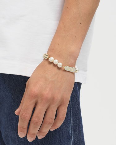 Náramok Casablanca Laurel Pearl Gold-Plated Bracelet Biela | APF25-JW-091-01, 1