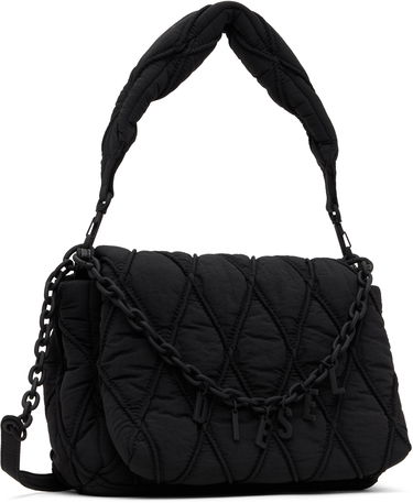 Taška cez rameno Diesel Diesel Charm-D Quilted Shoulder Bag Čierna | X10265-P8048-T8013, 1