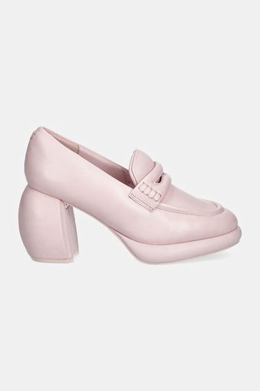 Tenisky a topánky Clarks Leather Platform Loafers Ružová | 26180952, 0