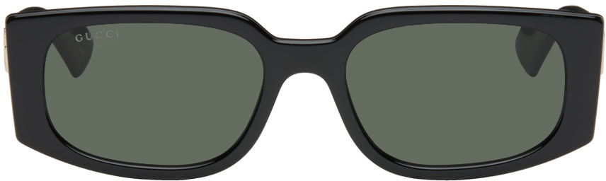 Gucci Black Rectangular Sunglasses