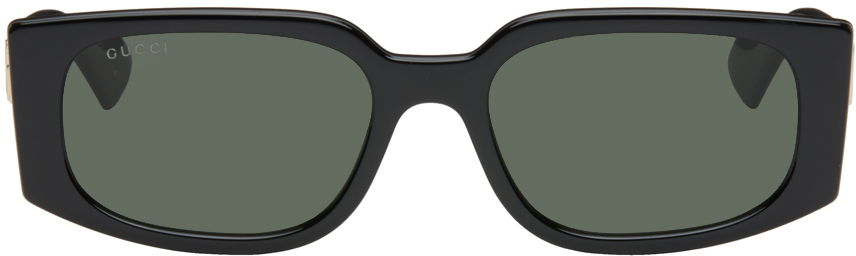 Oblečenie Gucci Gucci Black Rectangular Sunglasses Zelené | GG1534S, 0