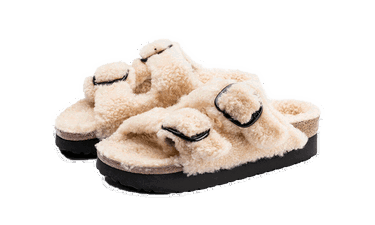 Tenisky a topánky Birkenstock Arizona Big Buckle Shearling Teddy Eggshell Ružová | 1017642, 1