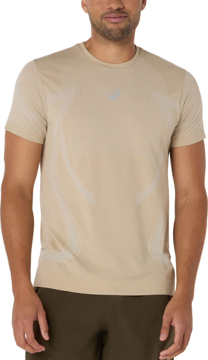 Tričko Asics Asics Road Seamless Short Sleeve T-Shirt Béžová | 2011d355-100, 0