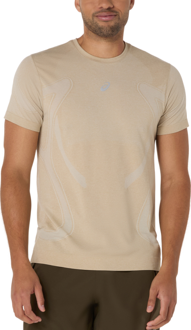 Tričko Asics Asics Road Seamless Short Sleeve T-Shirt Béžová | 2011d355-100, 0