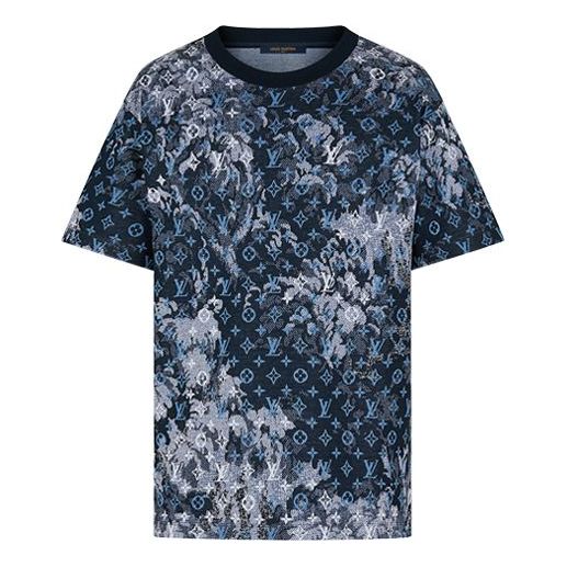 Tričko Louis Vuitton Louis Vuitton Monogram Tapestry Vintage Floral T-Shirt Modrá | 1A8H2O, 0