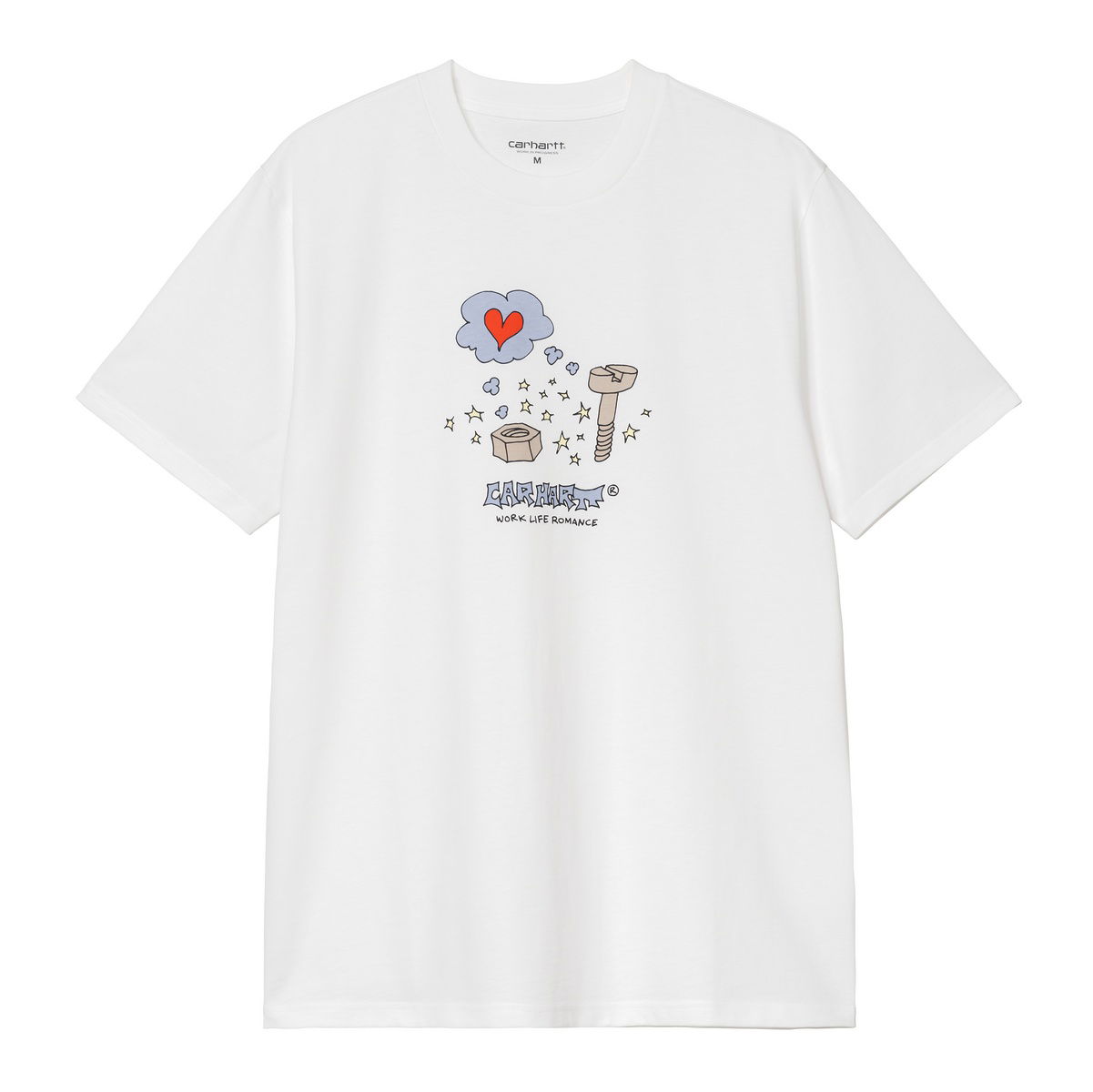 Tričko Carhartt WIP Short Sleeve Work Life Romance Graphic T-Shirt Biela | I035201_6, 0
