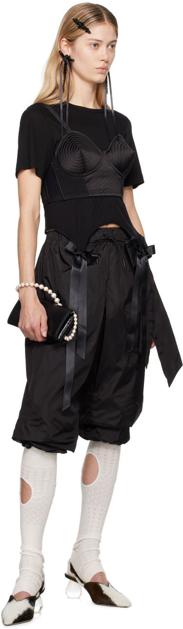 Cargo nohavice Simone Rocha Simone Rocha Bow Tail T-Shirt Čierna | 5223 0571, 3