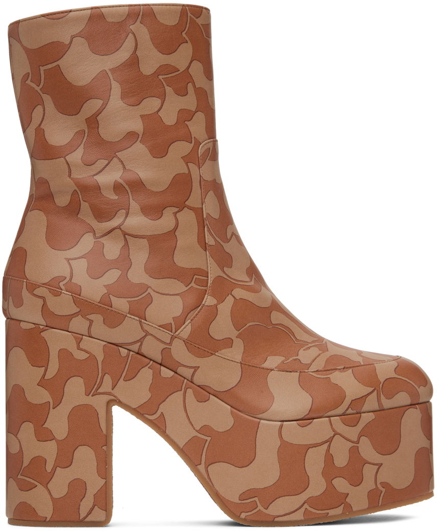 Oblečenie Dries Van Noten Dries Van Noten Brown Platform Boots Oranžová | WS241-257-553, 0