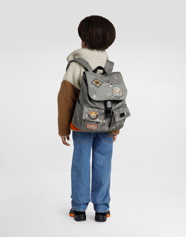 Batoh Dolce & Gabbana Dolce & Gabbana Printed Canvas Backpack Šedá | EM0120AY219HH5RJ, 1