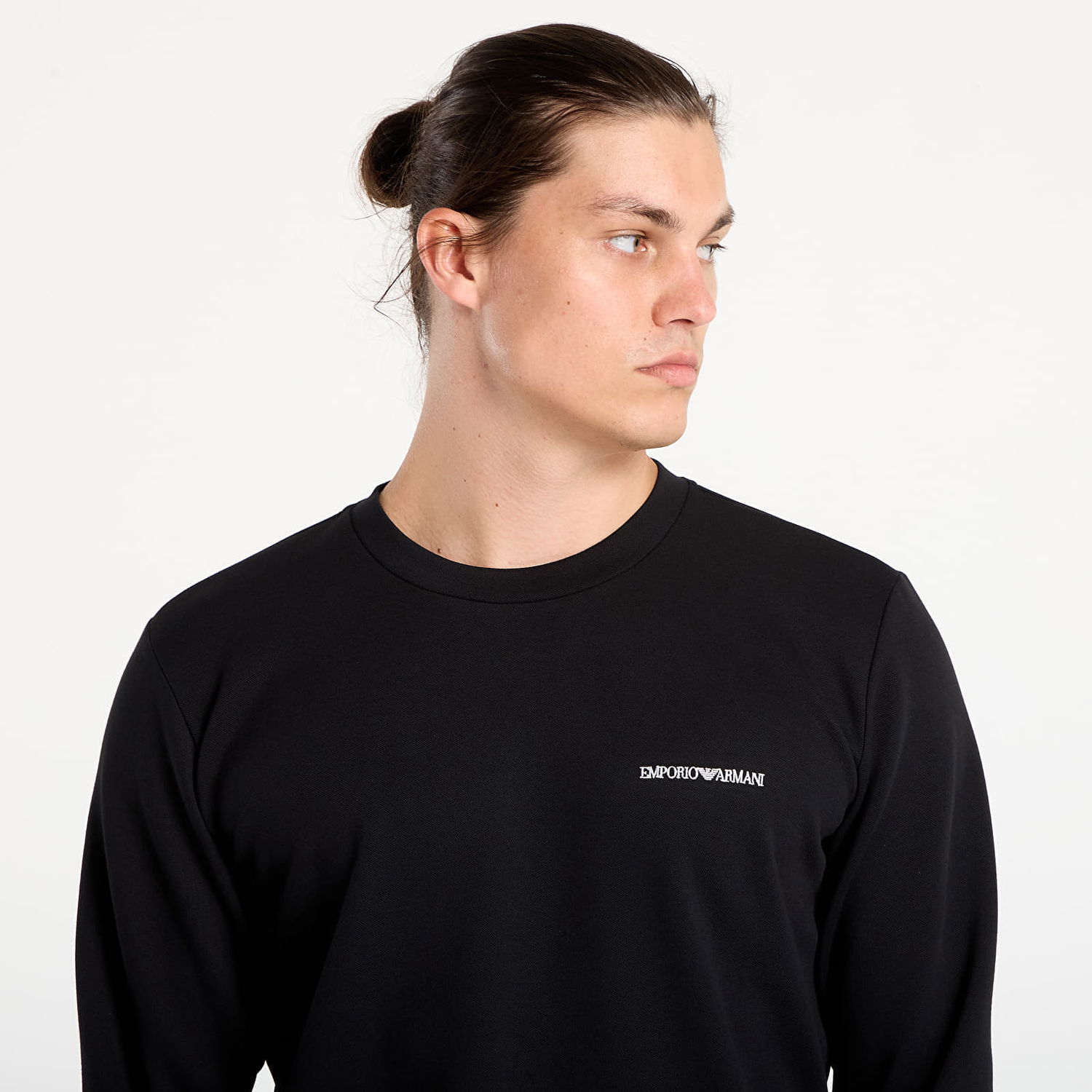 Mikina Emporio Armani EA7 Emporio Armani Crew Neck Sweatshirt Čierna | EM000520AF10790UC001, 1
