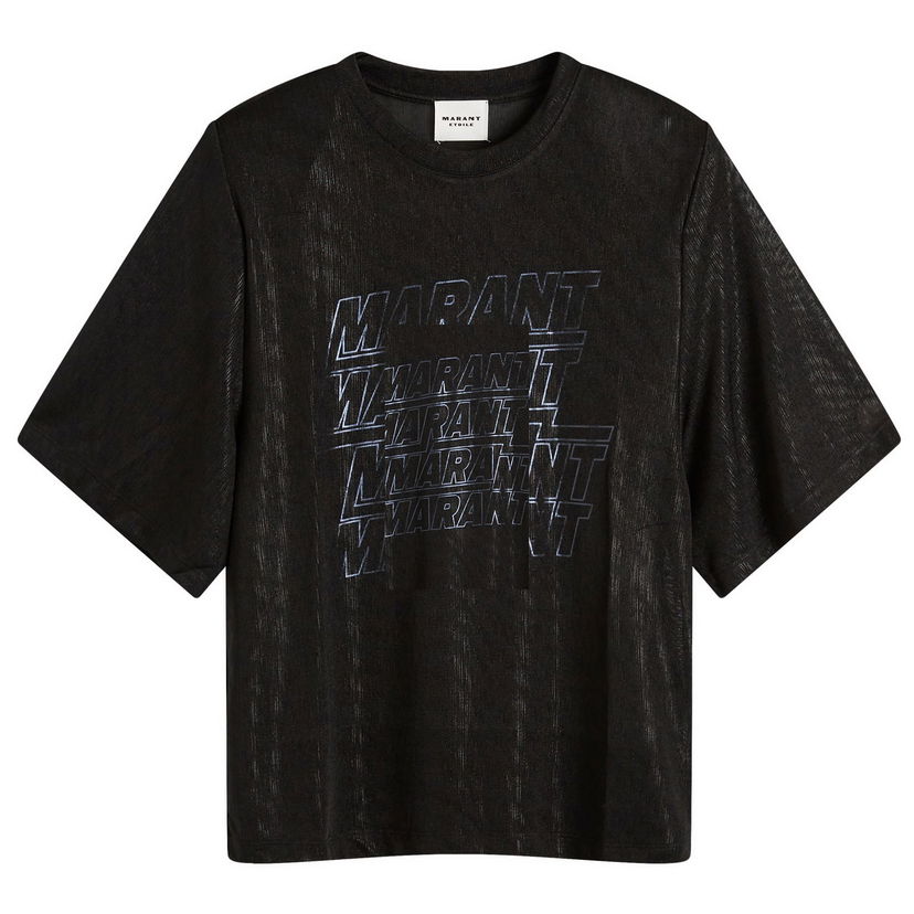 Tričko ISABEL MARANT Graphic T-Shirt Black Čierna | 24ATS0228FA-B3N09E-01BK