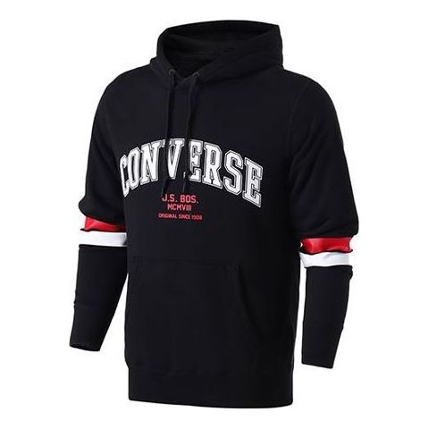 Mikina Converse Collegiate Text Pullover Hoodie Čierna | 10017352-A01, 0