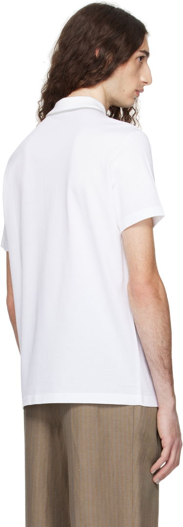 Polo tričko Versace Versace Embroidered Polo Biela | 1013906_1A14975, 2