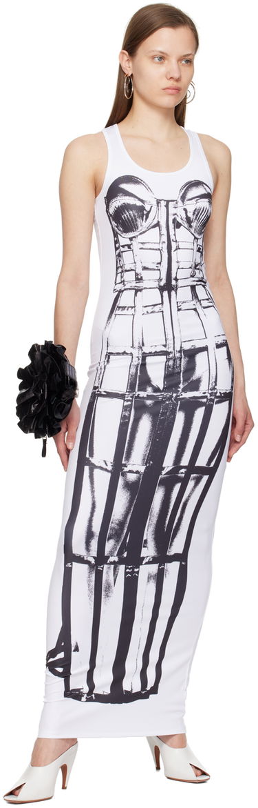 Šaty Jean Paul Gaultier Maxi Dress Metalická | 24/25-F-RO175-J550-0100, 3