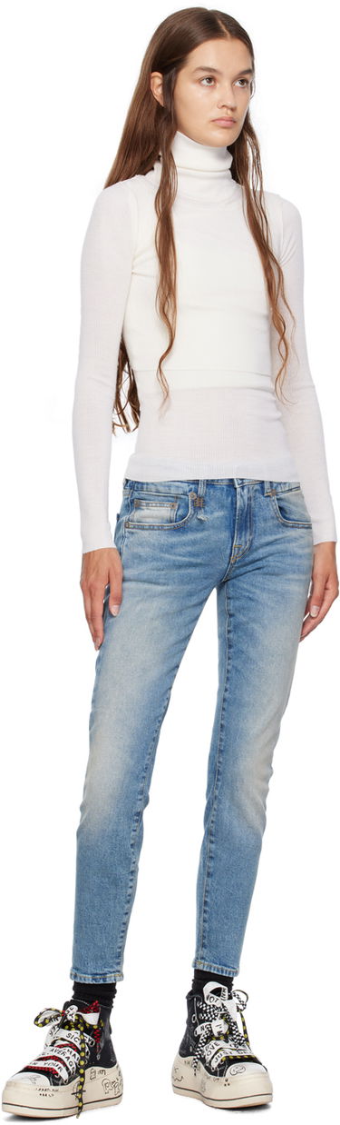 Sveter R13 R13 Layered Turtleneck Top Biela | R13WY163-Y032A, 3