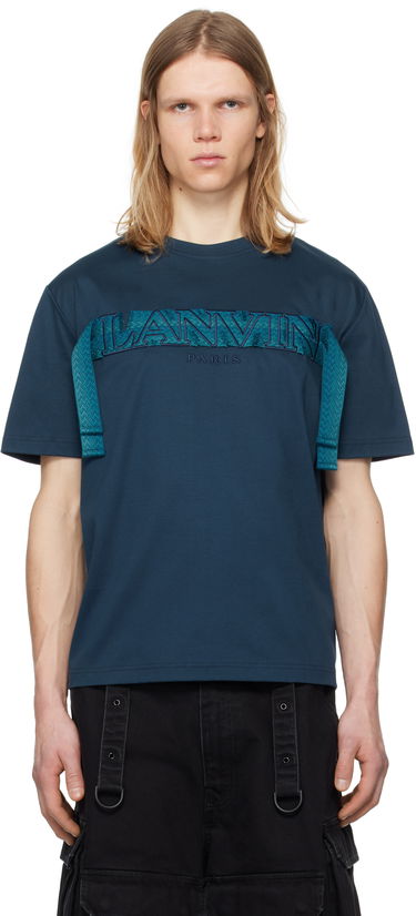 Tričko LANVIN Lanvin Curb Lace T-Shirt Modrá | RM-TS0115-J198-P25, 0