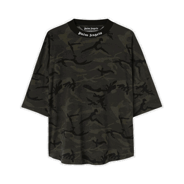 Tričko Palm Angels Camo Classic Logo Over Tee Zelené | PMAA002F22JER0025610, 0