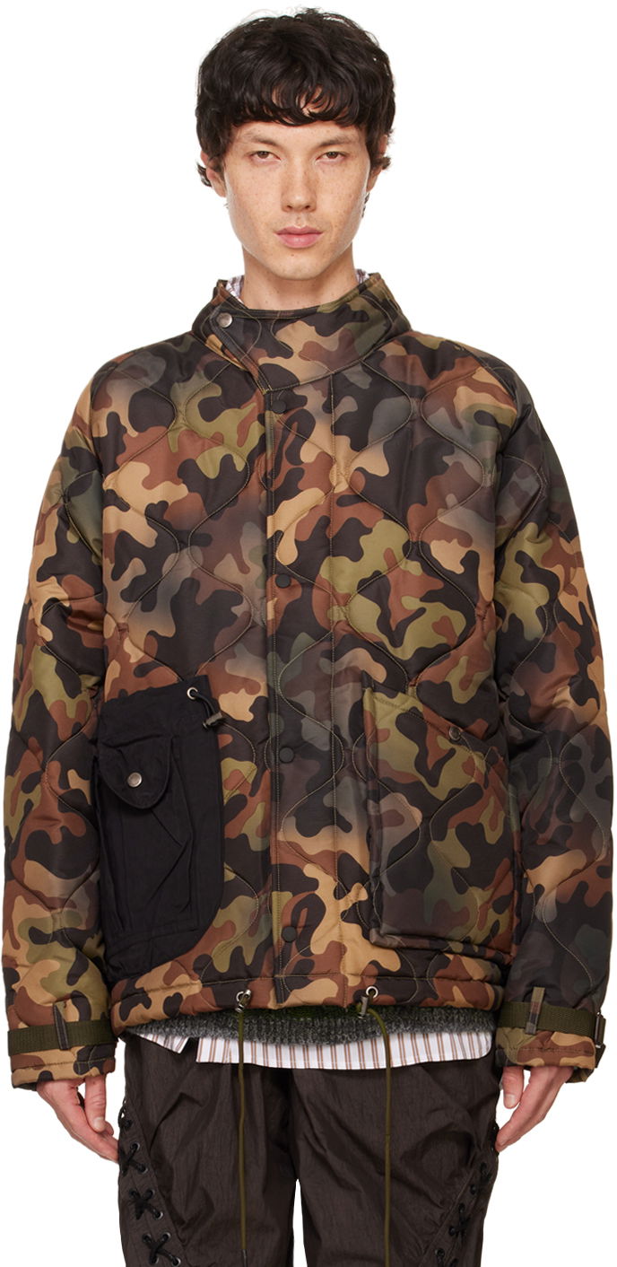 Bunda Andersson Bell Green Multi-Pocket Camouflage Quilted Jacket Rôznofarebný | awa617m, 0