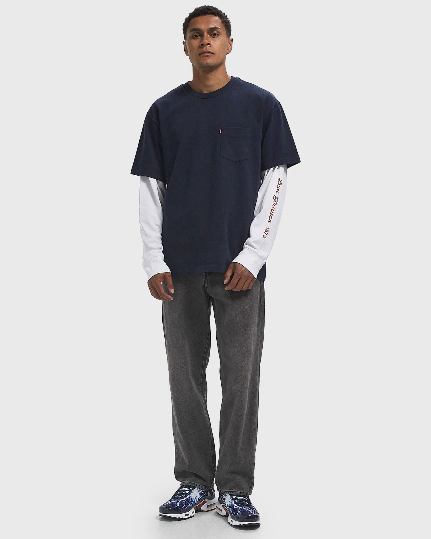 Tričko Levi's Pocket T-Shirt Navy | A8605-0006, 1
