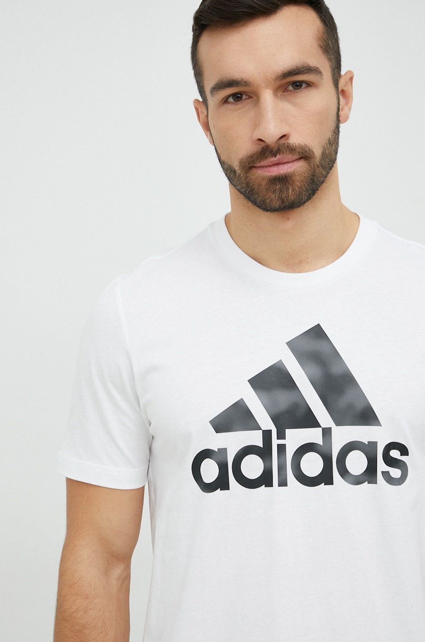 Tričko adidas Originals Adidas T-Shirt with a Logo Print Biela | HL6930, 0
