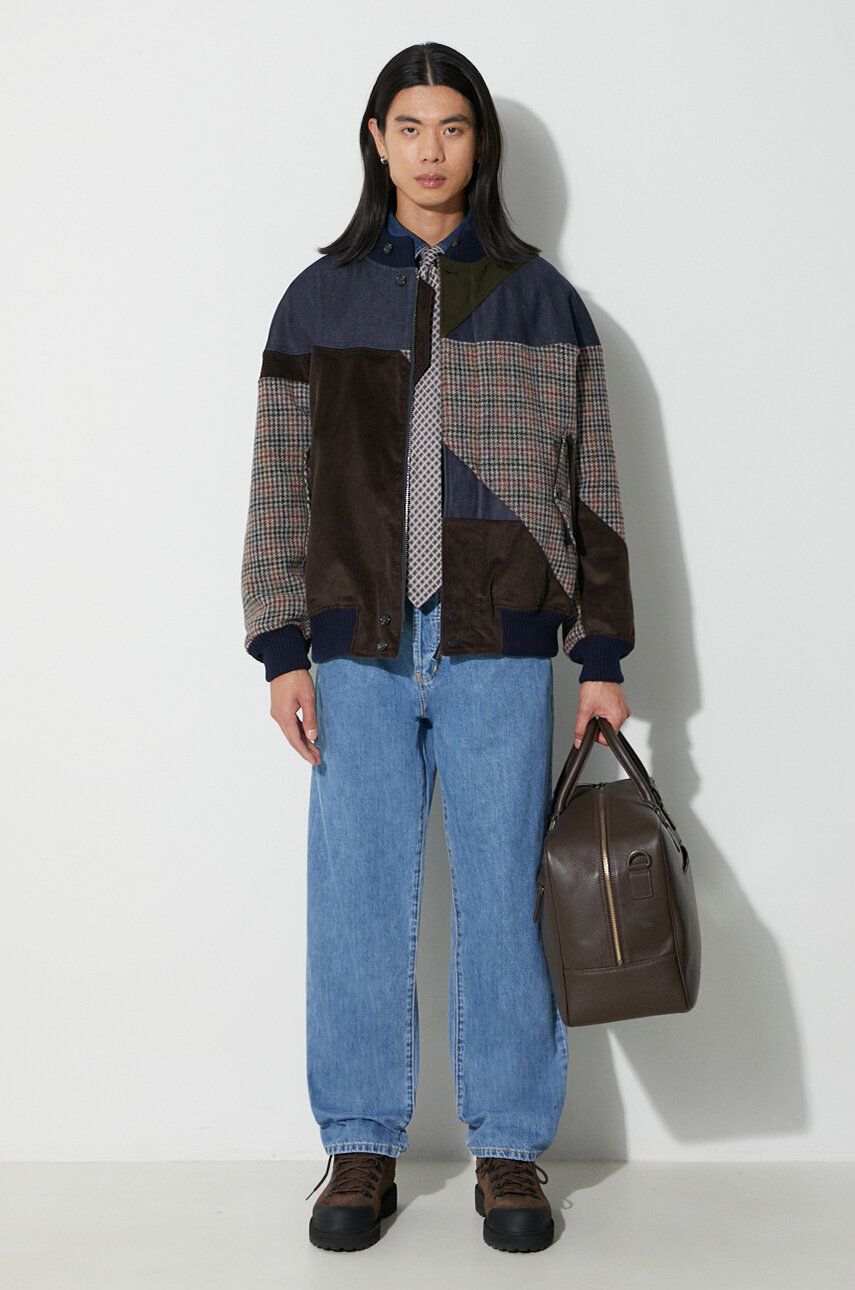 Bomber bunda Baracuta Patchwork Bomber Jacket Hnedá | BRCPS0986, 1