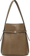 TOTEME Belted Lizard-Embossed Bucket Bag