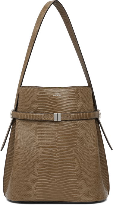 Kabelka TOTEME TOTEME Belted Lizard-Embossed Bucket Bag Hnedá | 251-WAL0048-LE0102, 0