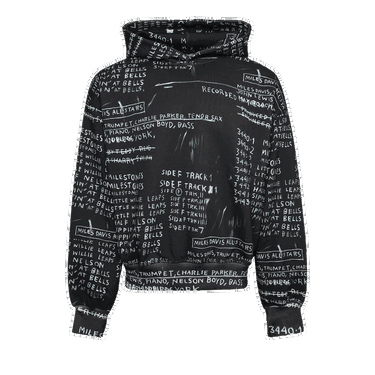 Mikina MISBHV Basquiat Edition Discography II Hoodie Čierna | 122U225B, 0