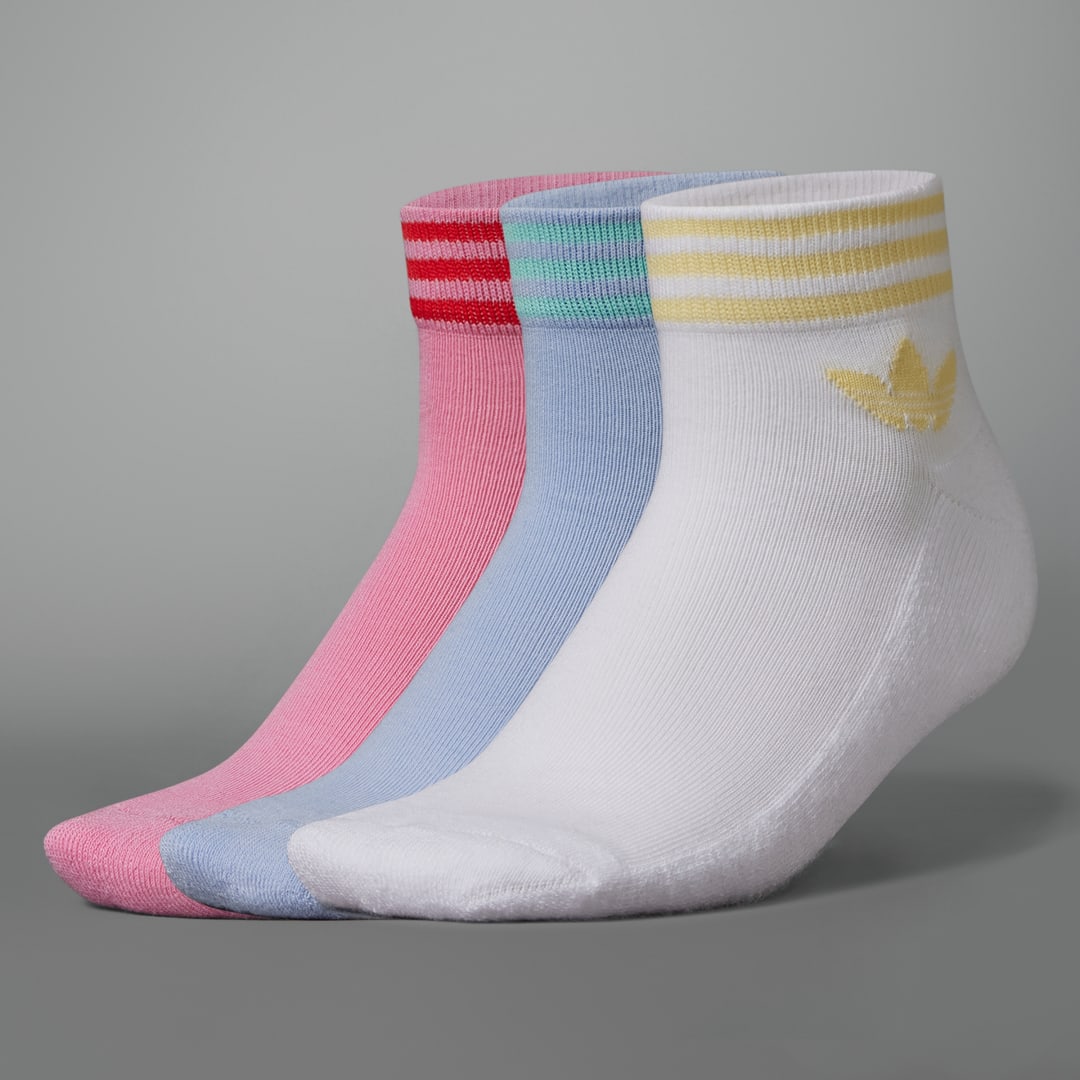 Ponožky adidas Originals Trefoil Ankle Socks 3-pack Rôznofarebný | IT5523, 0