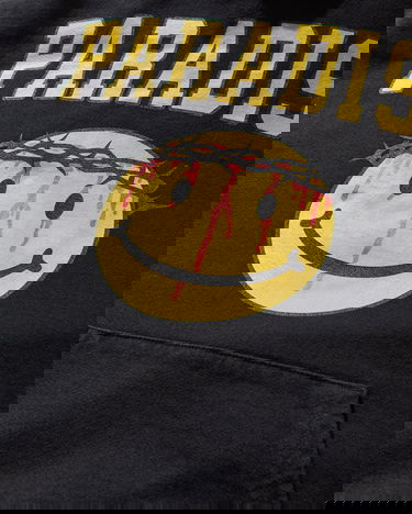 Mikina PARADIS3 Smiley Jesus Hoodie Čierna | PASMILEYHOOD 1, 3