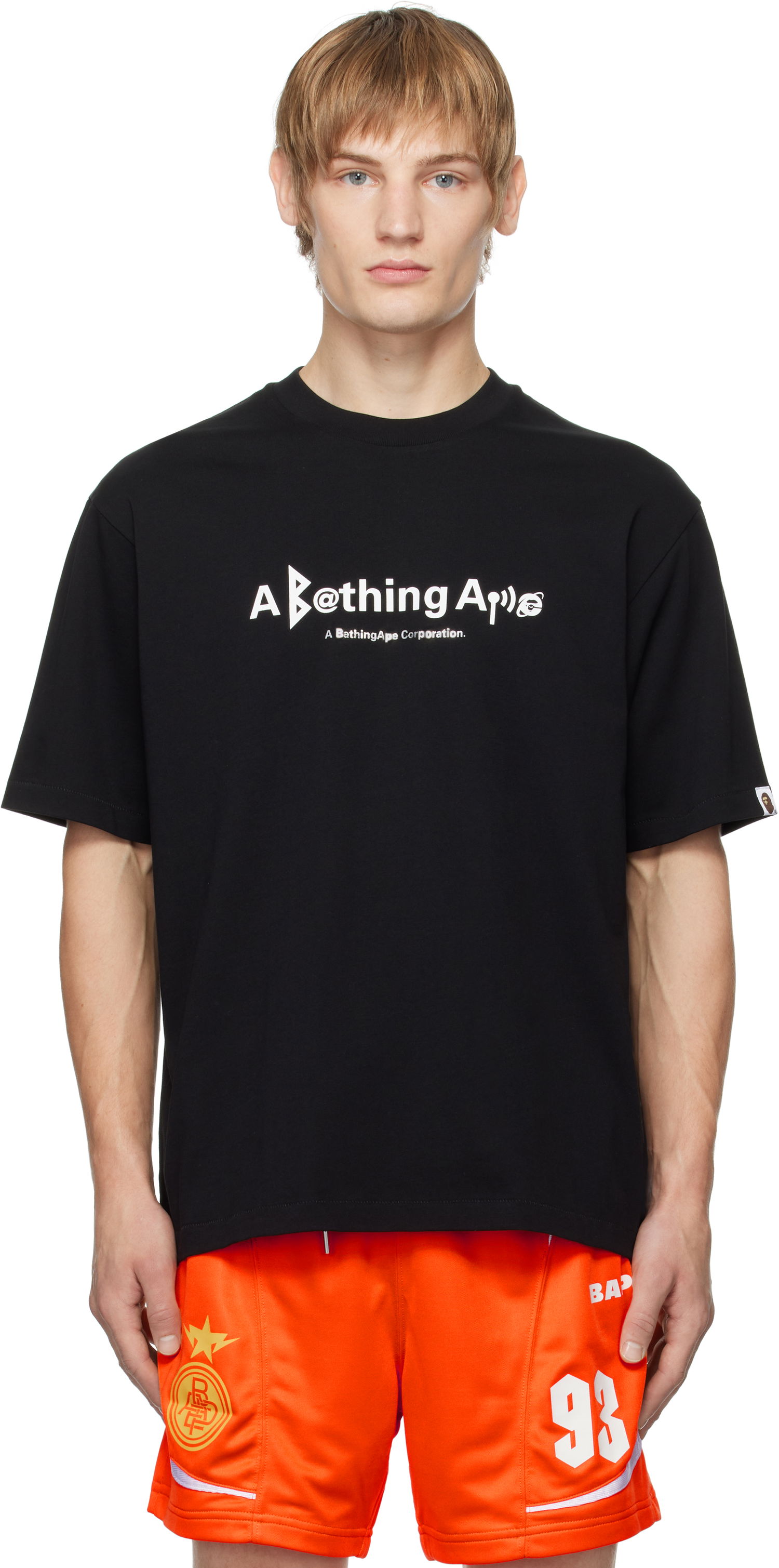 Tričko BAPE Symbol Logo Black T-Shirt Čierna | 001TEK801310M, 0