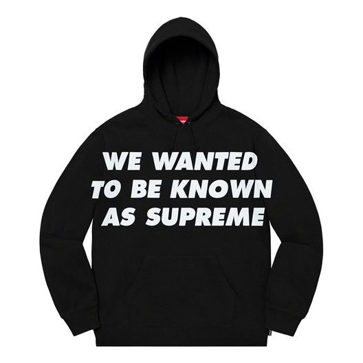 Mikina Supreme Known As Hooded Sweatshirt Čierna | SUP-SS20-306